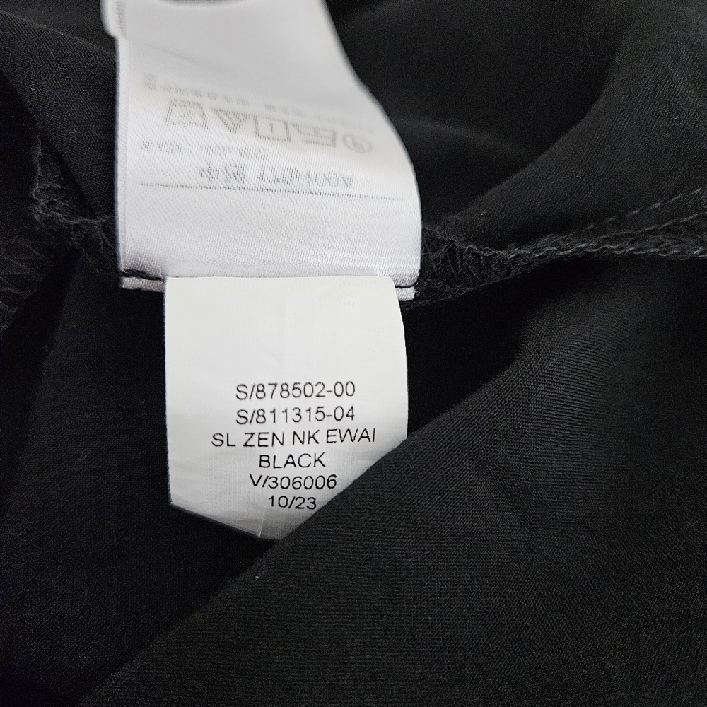 GAP Blouson Fit Flare Tank Dress Black Sleeveless V Neck Lightweight Large - Picture 7 of 7